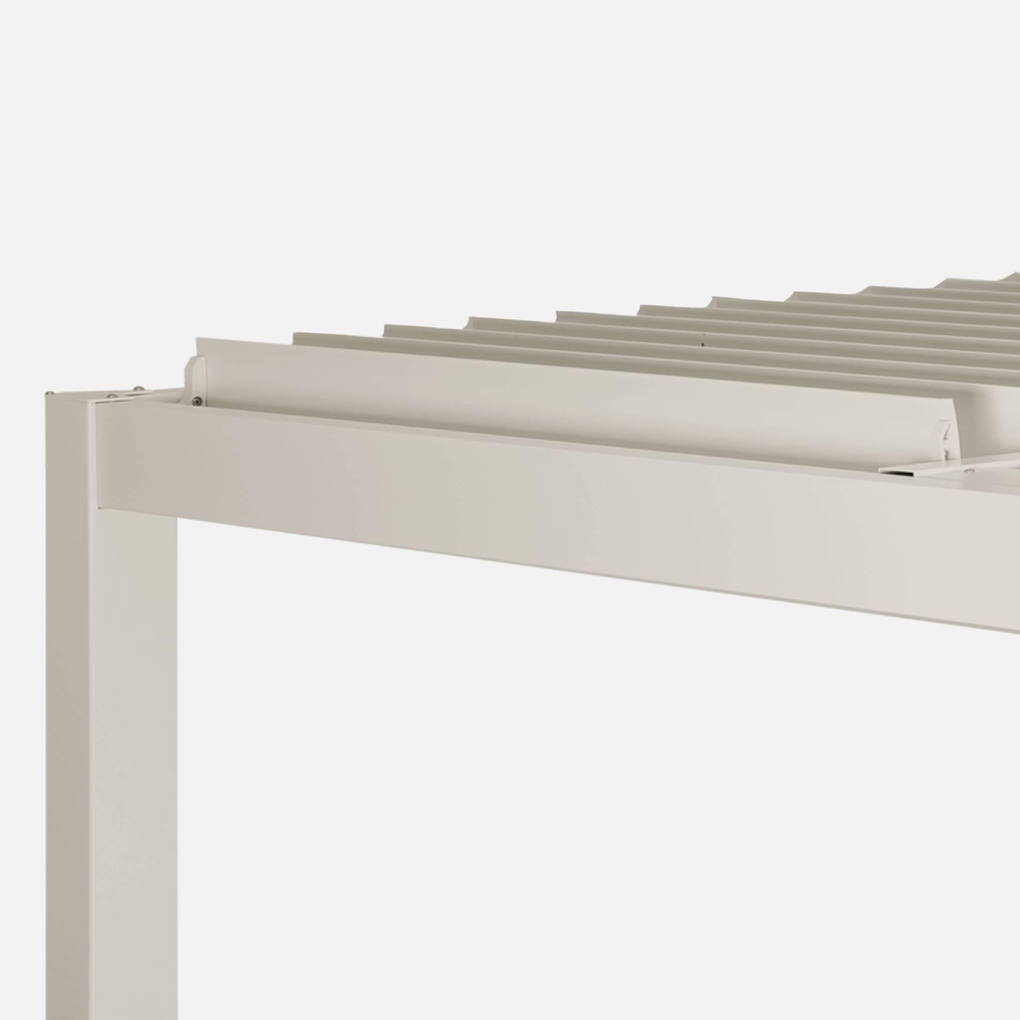Voir la diapositive 6 : SWEEEK Pergola bioclimatique aluminium et acier lames orientables 3x3m Palace