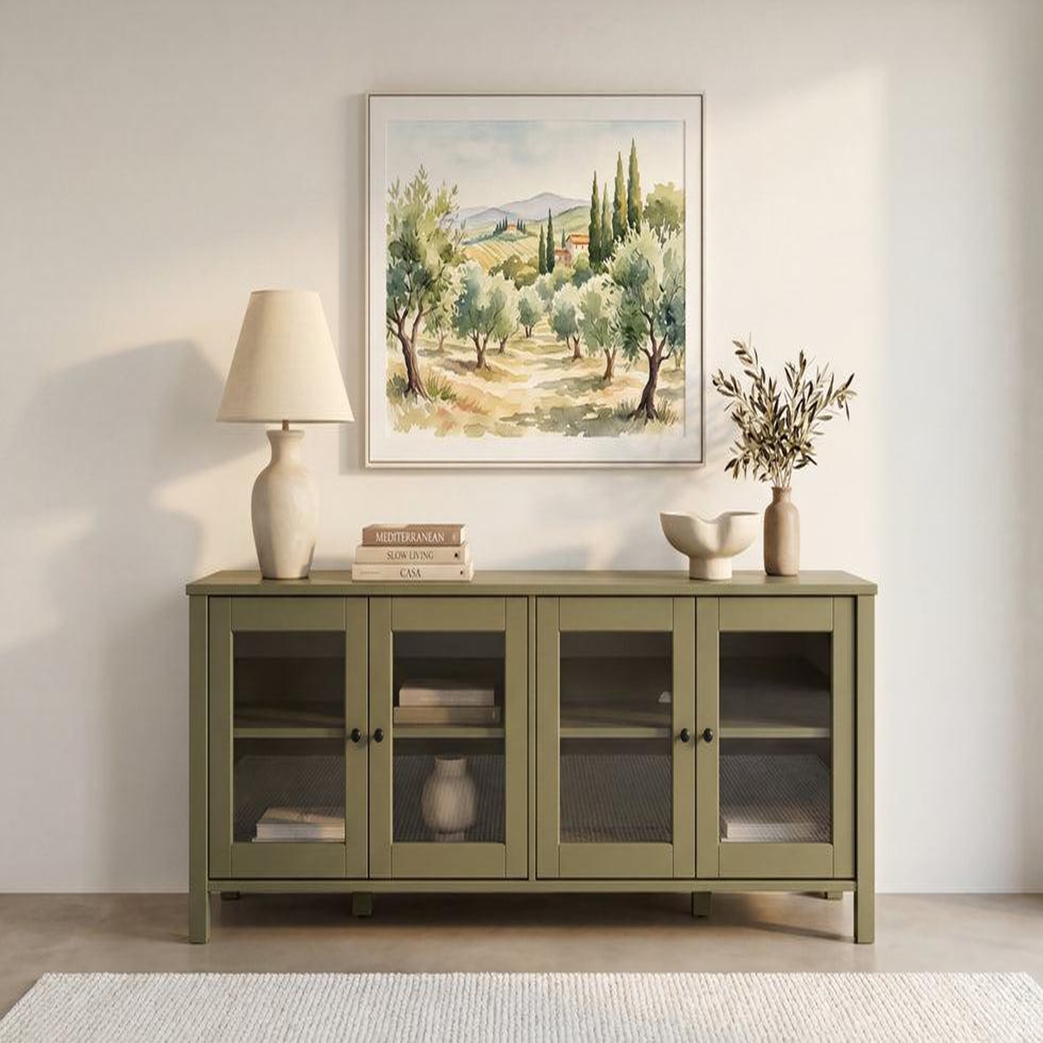 Voir la diapositive 5 : CASANOVA PARIS Eve - meuble tv 150cm en pin vert