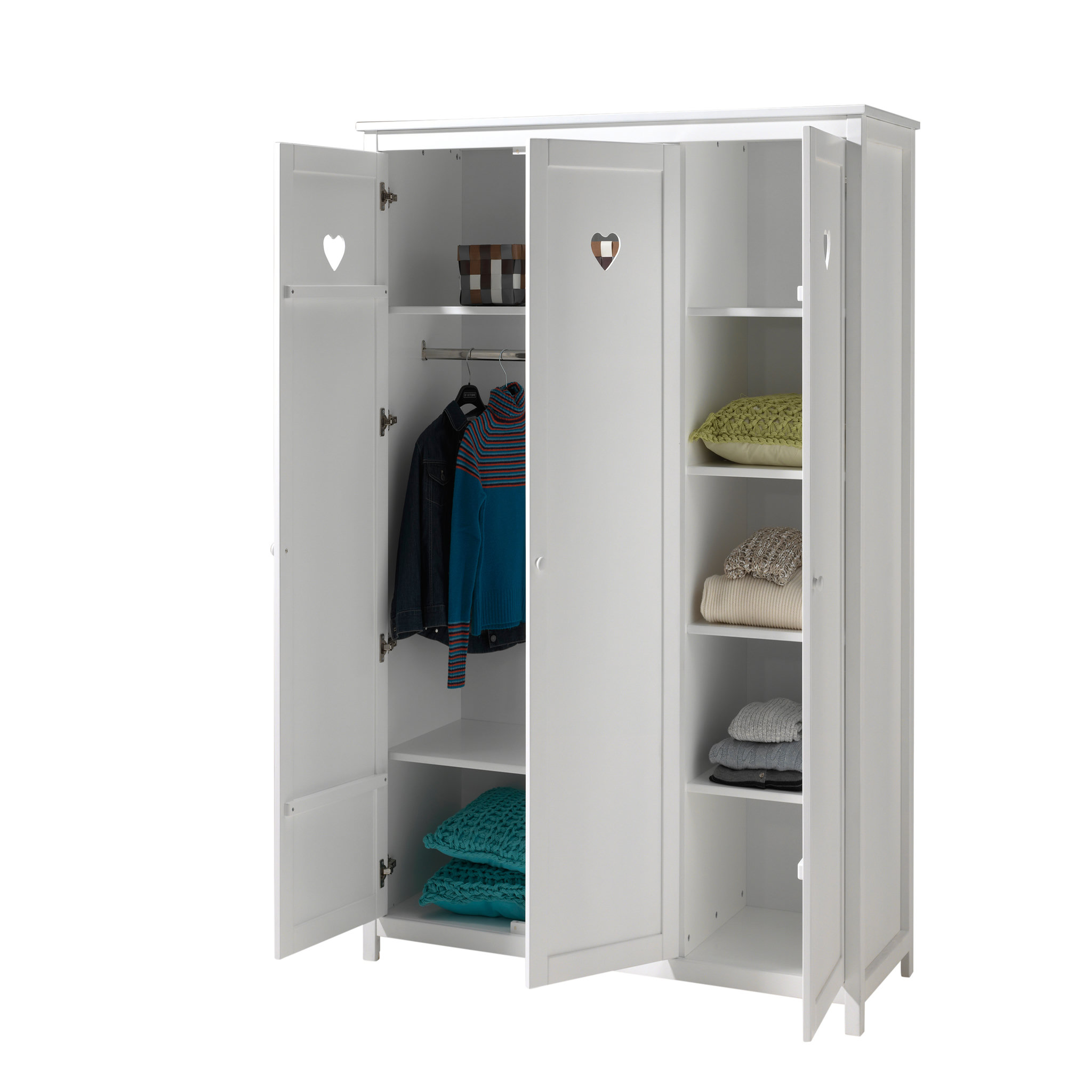Voir la diapositive 3 : Armoire 3 portes MAUDE