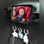 Monsieur Bébé Lot de 2 Miroirs voiture pour bébé 2 en 1 avec sangles amovibles pour jouets ou accessoires