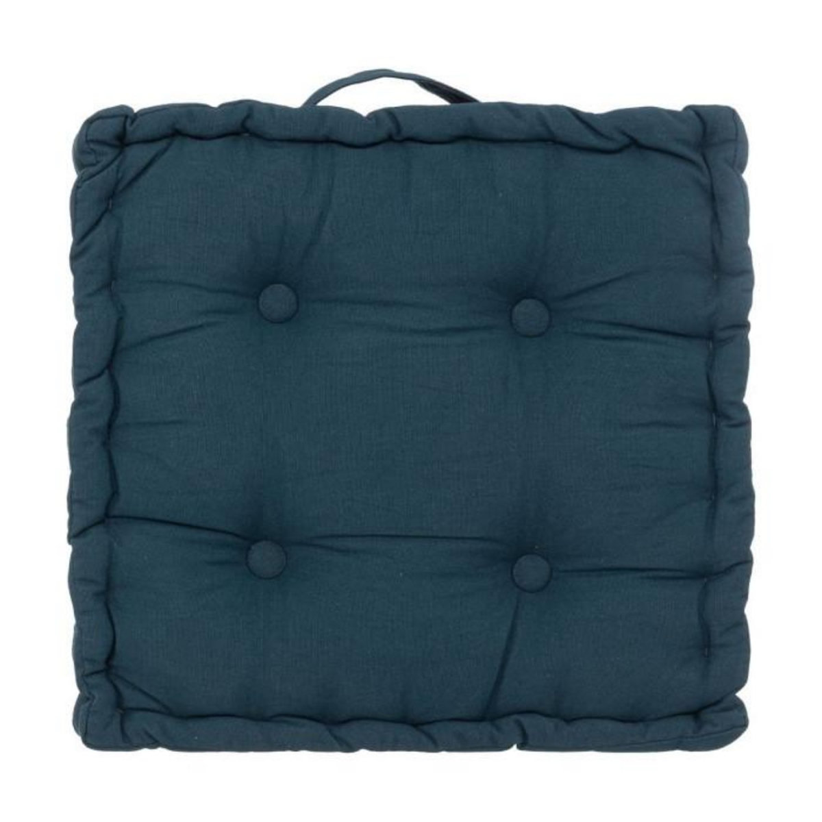 ATMOSPHERA Coussin de Sol  Dorian  40x40cm Bleu Égéen