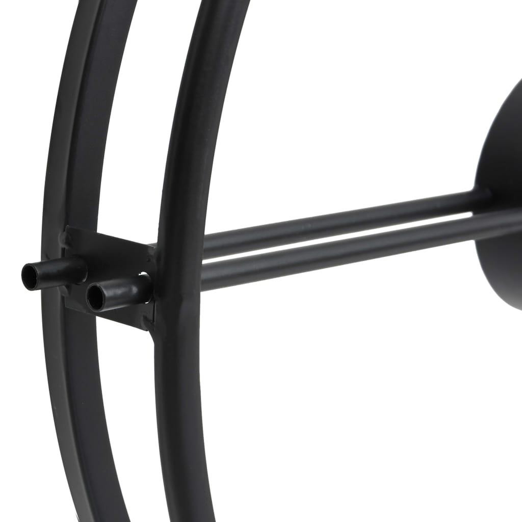 Voir la diapositive 4 : VIDAXL Horloge murale Noir 52 cm Fer