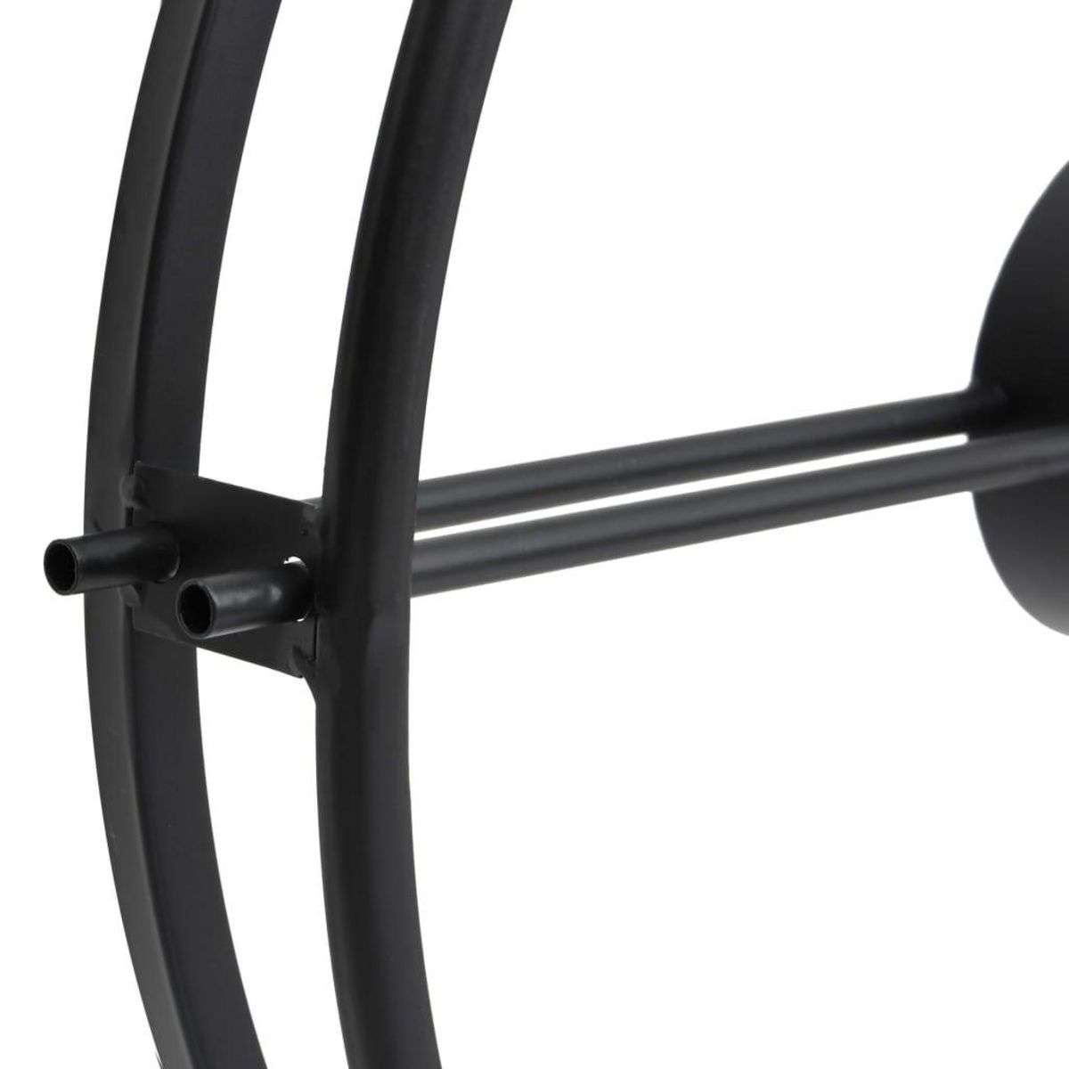 VIDAXL Horloge murale Noir 52 cm Fer