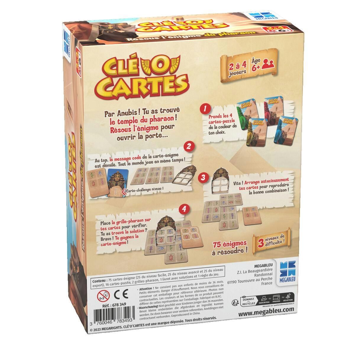 Megableu Jeu de société Megableu Cle'o'cartes multi-couleur