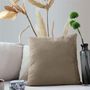 Voir la diapositive 2 : Paris Prix Coussin Déco en Velours  Câlin  40x40cm Naturel