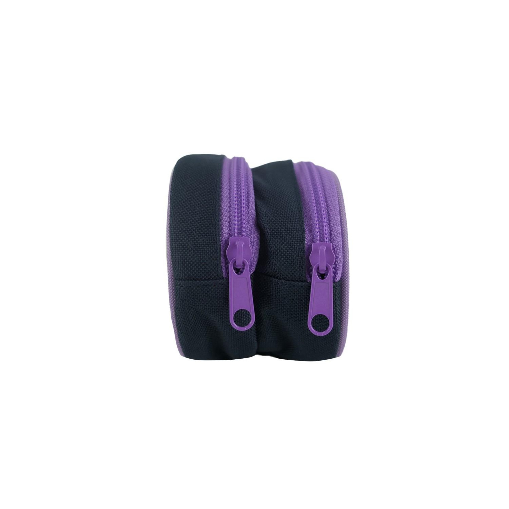Voir la diapositive 2 : Bagtrotter BAGTROTTER Trousse scolaire 2 compartiments Cybel Bleu