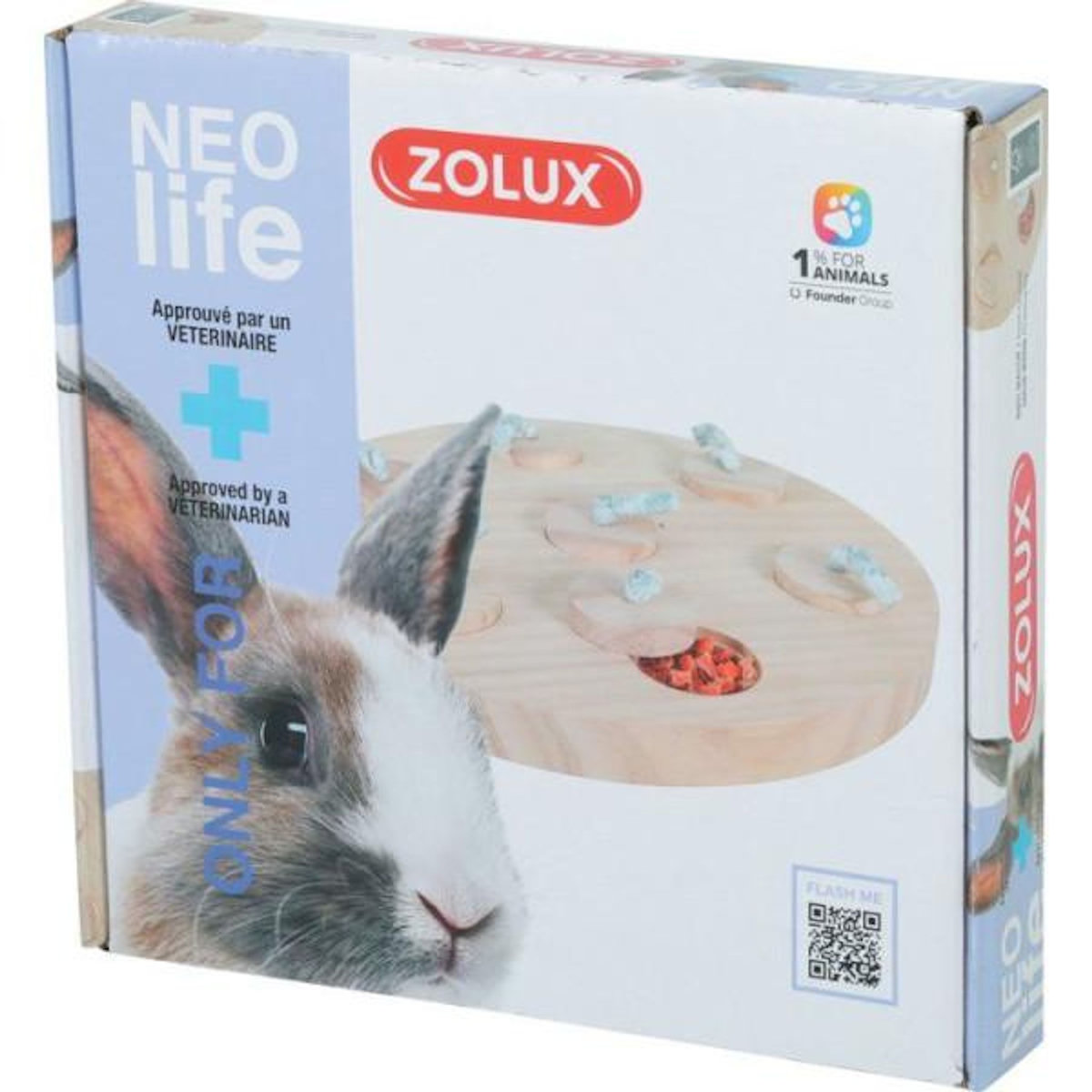 Zolux Plateau pour friandises en bois - ZOLUX - Jeu d'occupation - Stimule et réduit l'ennui - Néolife