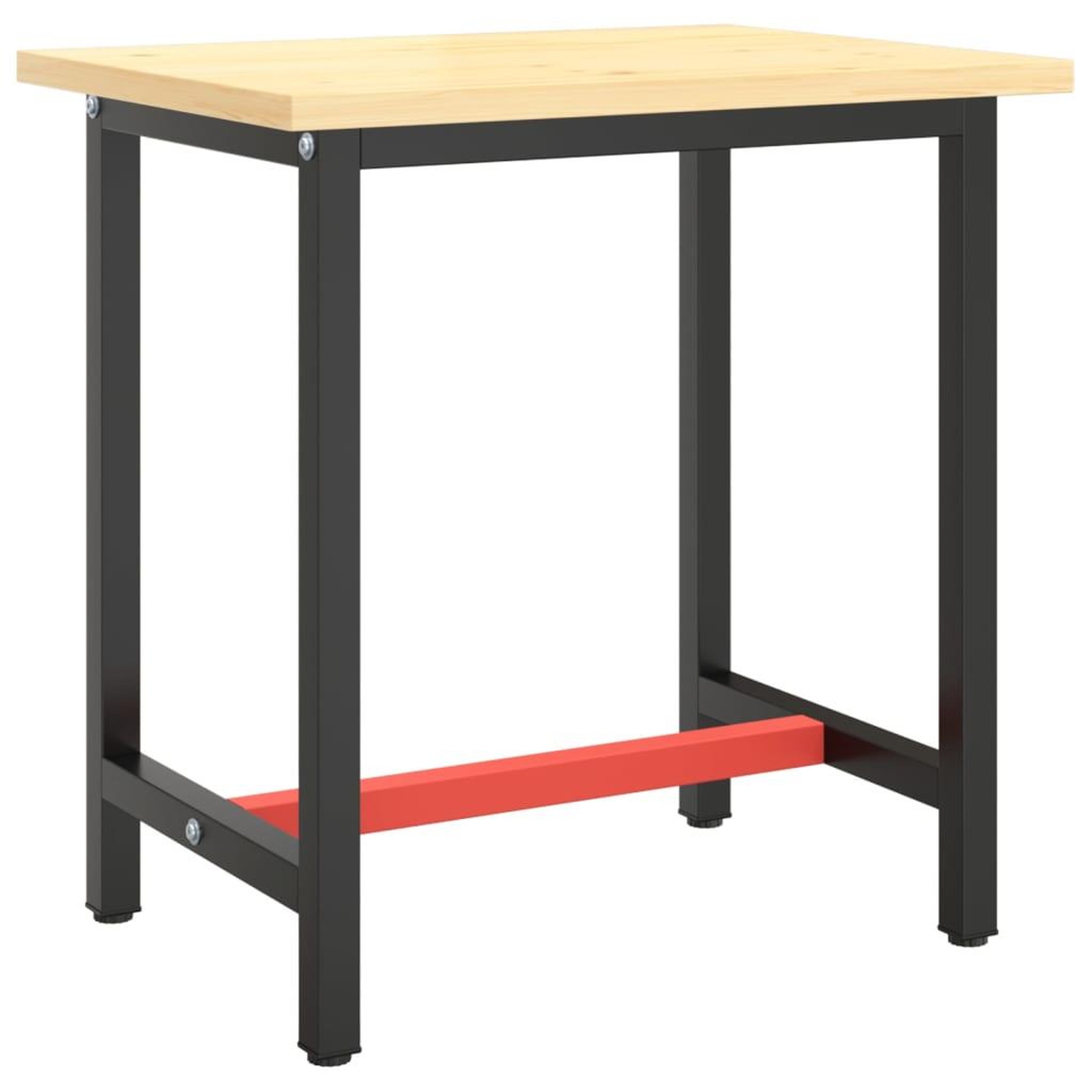 Voir la diapositive 2 : VIDAXL Cadre de banc de travail Noir et rouge mat 70x50x79 cm Metal