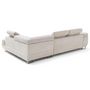 Voir la diapositive 4 : LISA DESIGN Zaria - canapé d'angle droit 5 places convertible avec coffre et têtières en velours côtelé grosses côtes