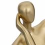 Voir la diapositive 2 : ATMOSPHERA Statuette Déco Femme  Le Collectionneur  25cm Or