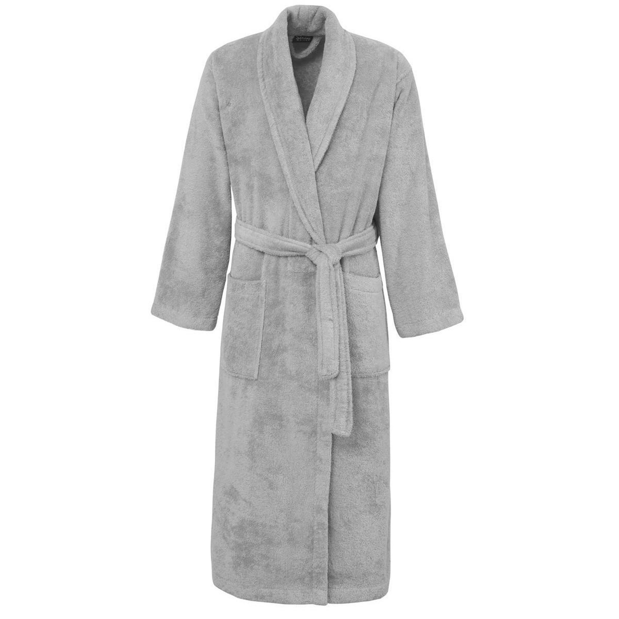 Sensei Maison Peignoir éponge homme-femme col châle 400 g/m² STUDIO. Coloris disponibles : Blanc, Rose, Vert, Gris, Beige, Bleu