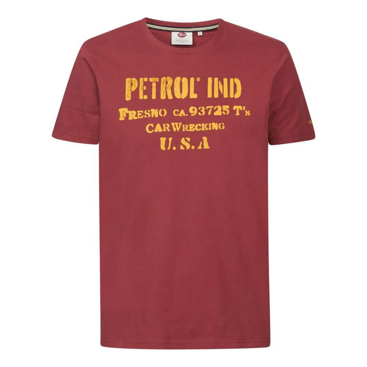  T-shirt Rouge Homme Petrol Industries Classic Print