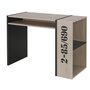 Voir la diapositive 1 : Bureau enfant style industriel avec niche et étagères  L108cm GIMP