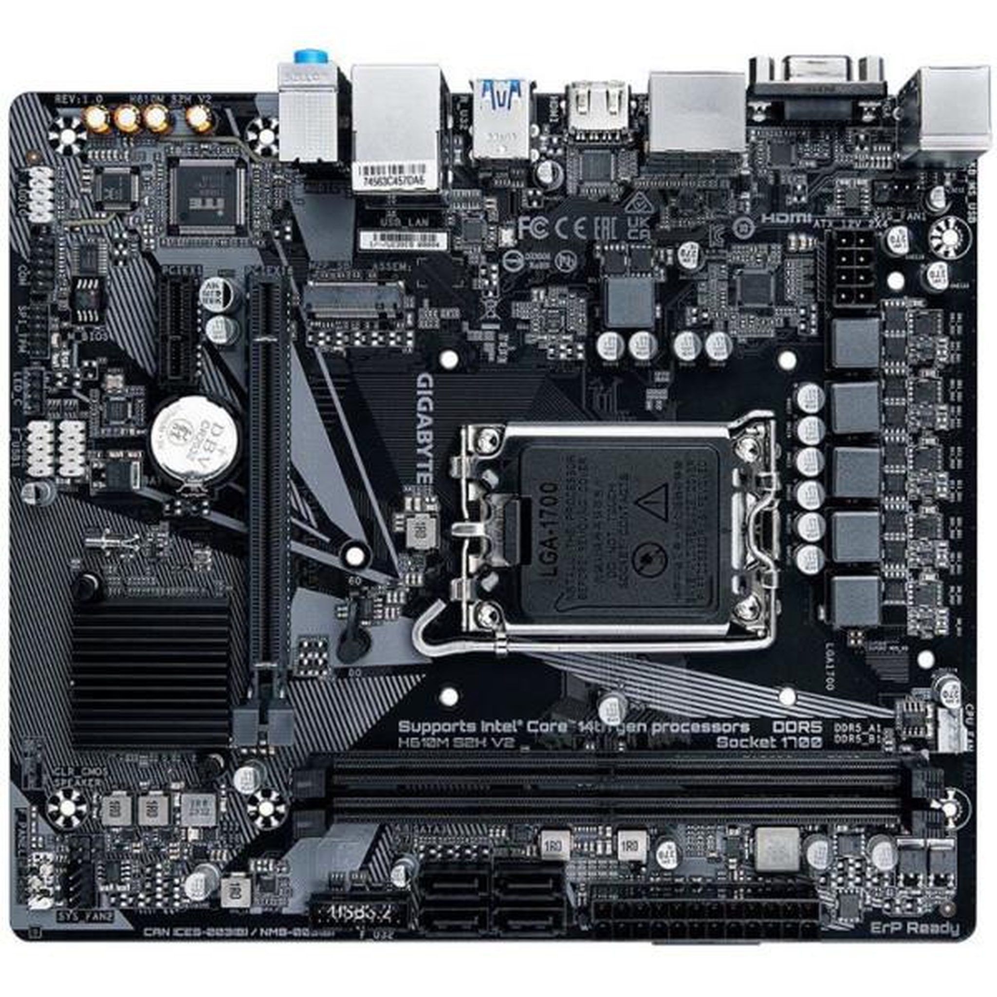 Voir la diapositive 4 : Gigabyte Carte mere - GIGABYTE - H610M S2H V2 DDR5 - Format Micro-ATX - Chipset Intel H610 - DDR5