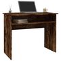 Voir la diapositive 3 : VIDAXL Bureau Chene fume 90x50x74 cm Bois d'ingenierie