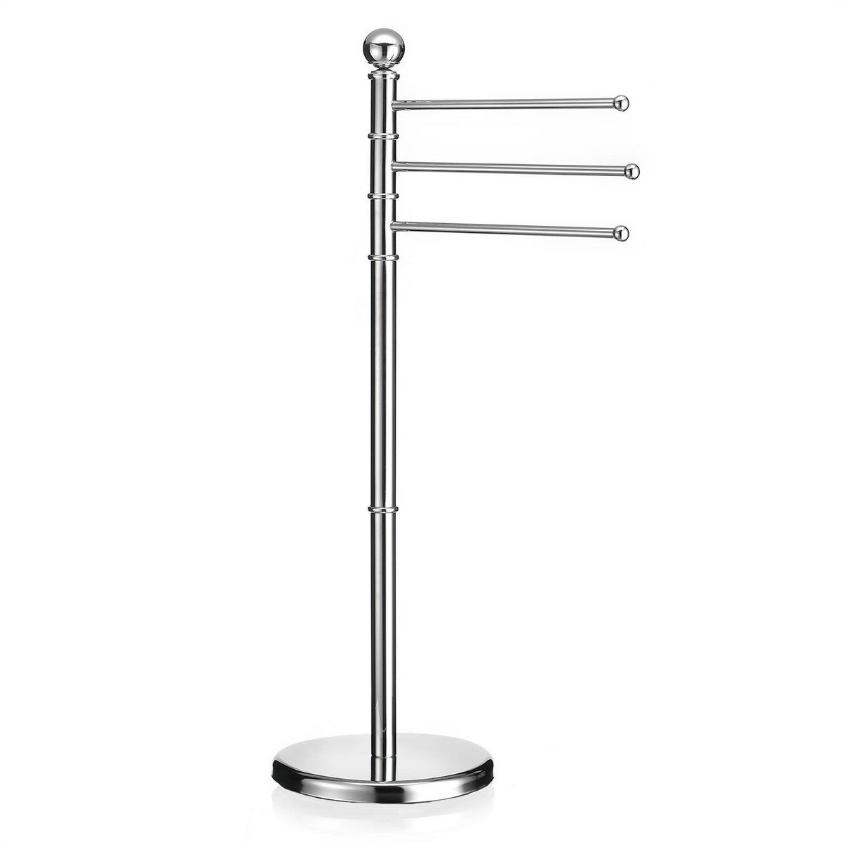 IDIMEX Porte-serviettes PETRA avec 3 tringles pivotantes, en métal