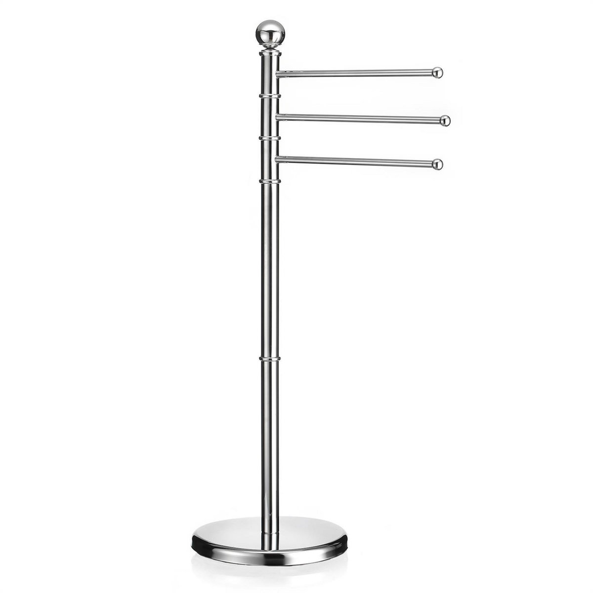 IDIMEX Porte-serviettes PETRA avec 3 tringles pivotantes, en métal