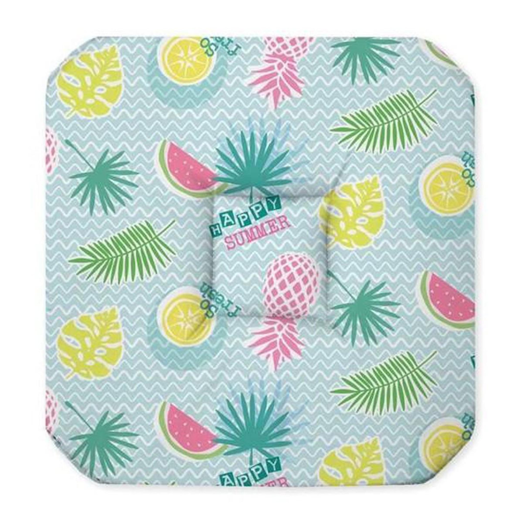Douceur d'Intérieur Galette de Chaise  Happy Summer  36x36cm Multicolore