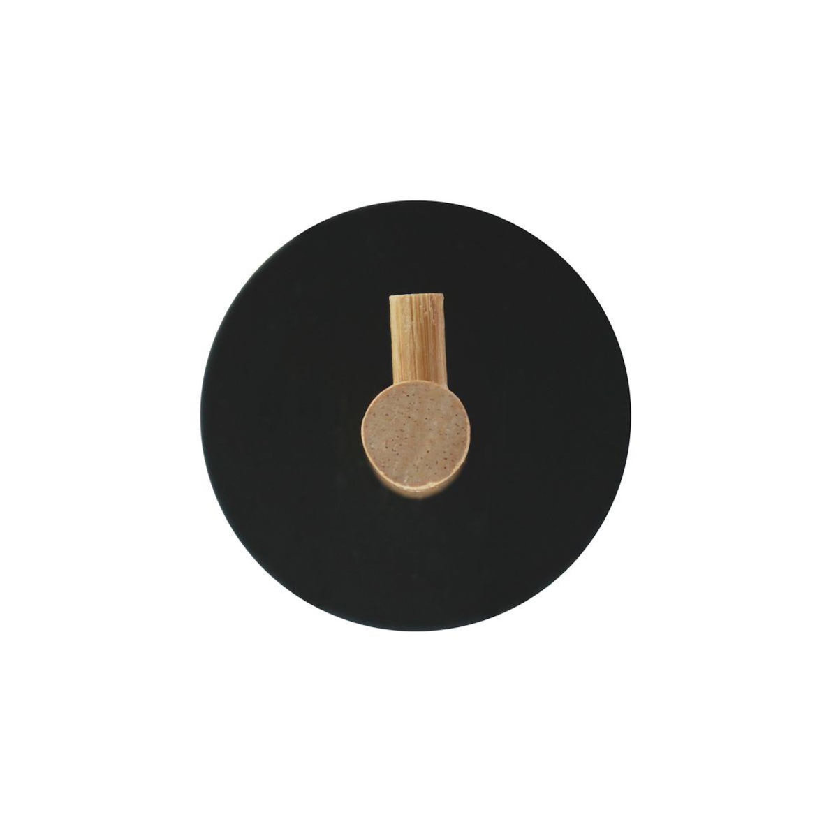 Paris Prix Lot de 2 Patères Adhésives en Métal  Fixeo  5cm Noir