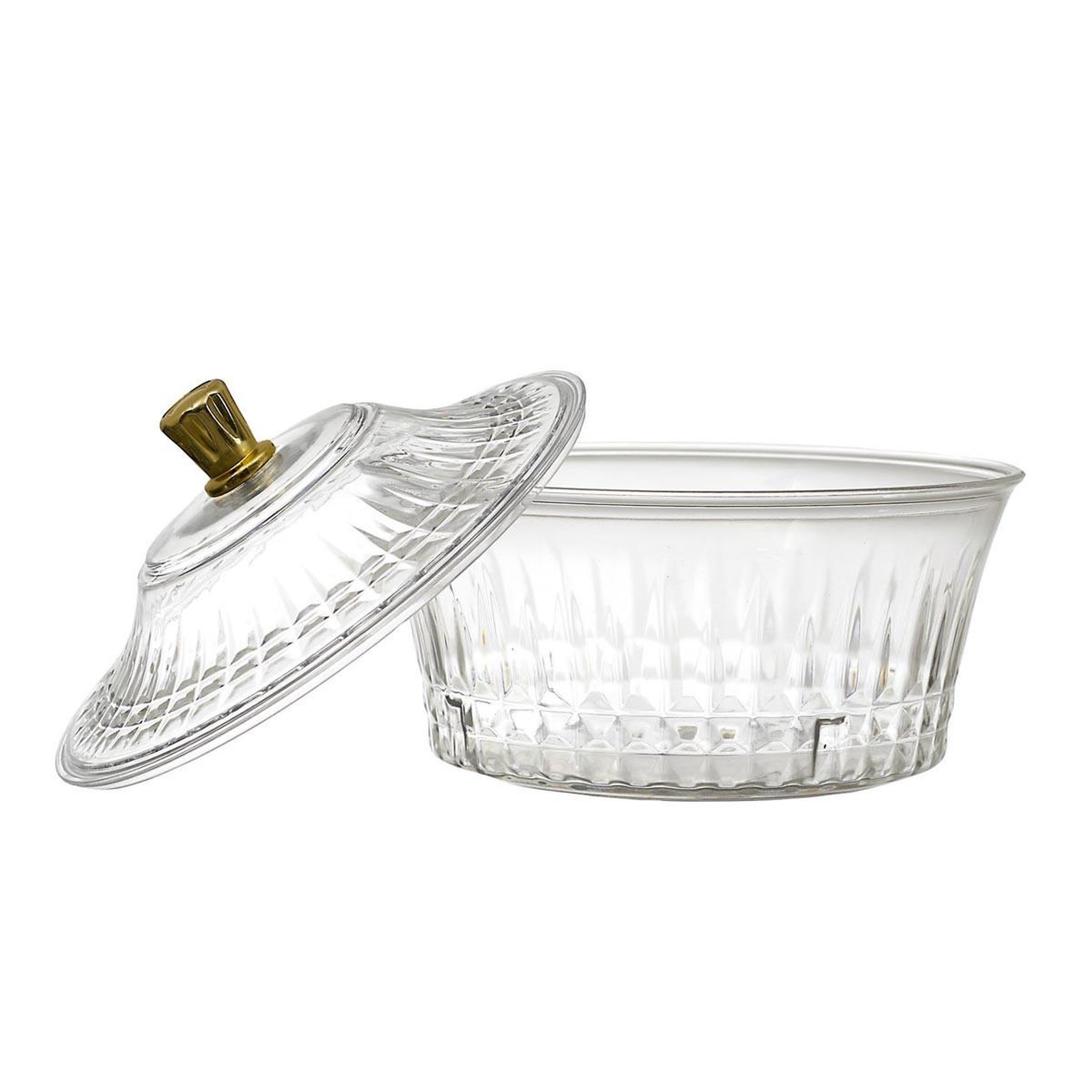 Voir la diapositive 2 : The Home Deco Factory Bol avec couvercle  sabah  15cm transparent