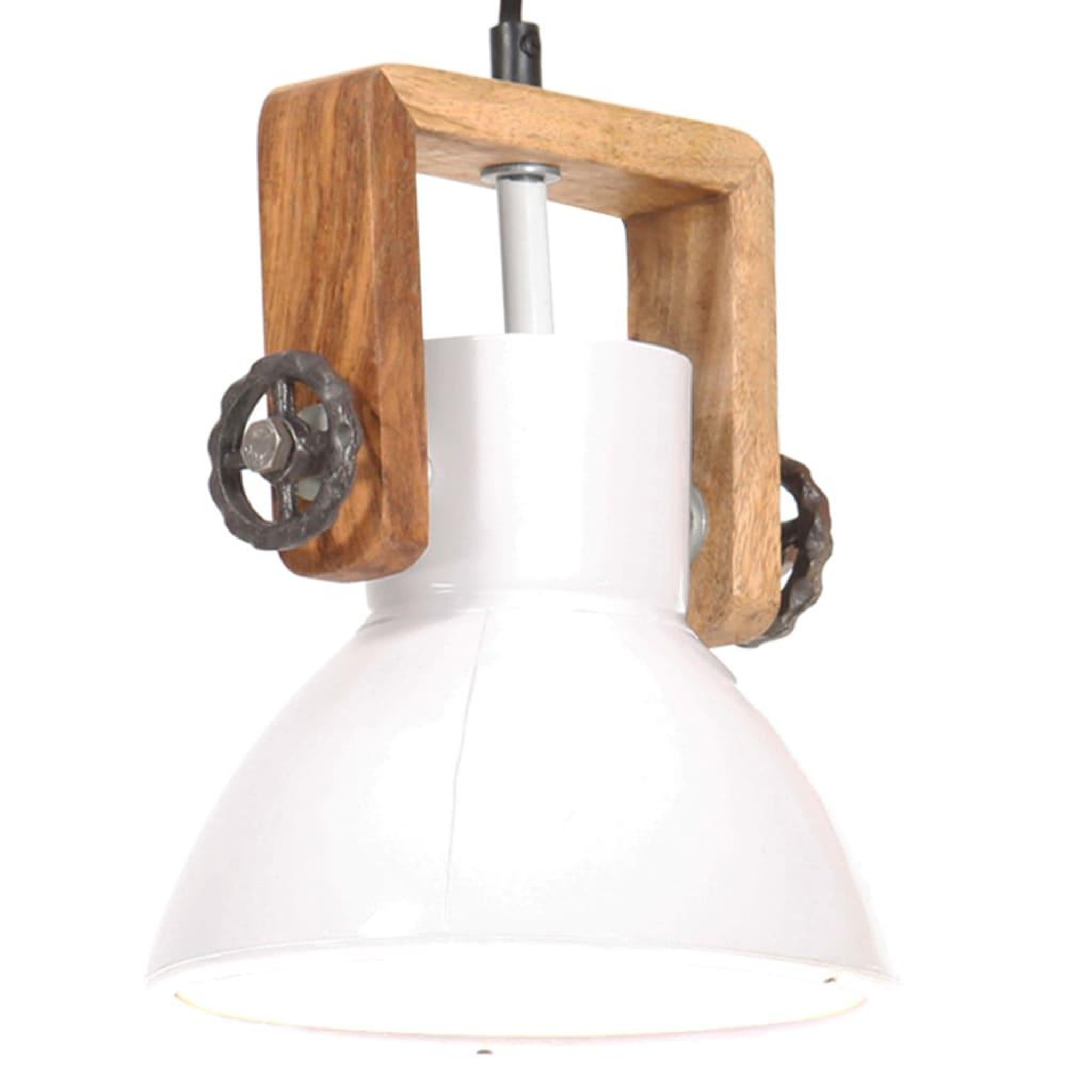 VIDAXL Lampe suspendue industrielle 25 W Blanc Rond 19 cm E27