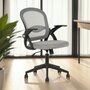 Voir la diapositive 2 : IDIMEX Chaise de bureau ergonomique EREN réglable en tissu mesh