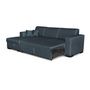 Voir la diapositive 4 : Canapé d'angle gauche convertible  4 places avec coffre tissu CARIBEA
