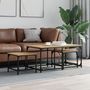 Voir la diapositive 1 : VIDAXL Tables basses gigognes 3 pcs chene sonoma bois d'ingenierie