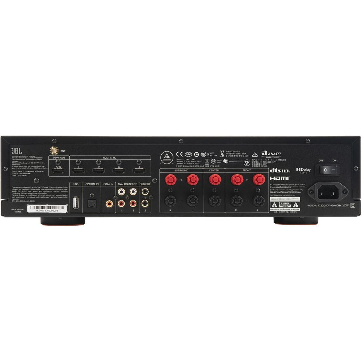 JBL Ampli Home Cinema MA310 Noir