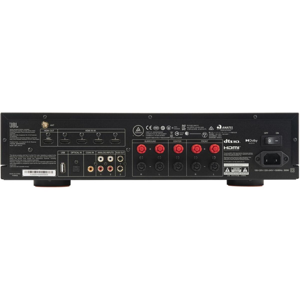 JBL Ampli Home Cinema MA310 Noir