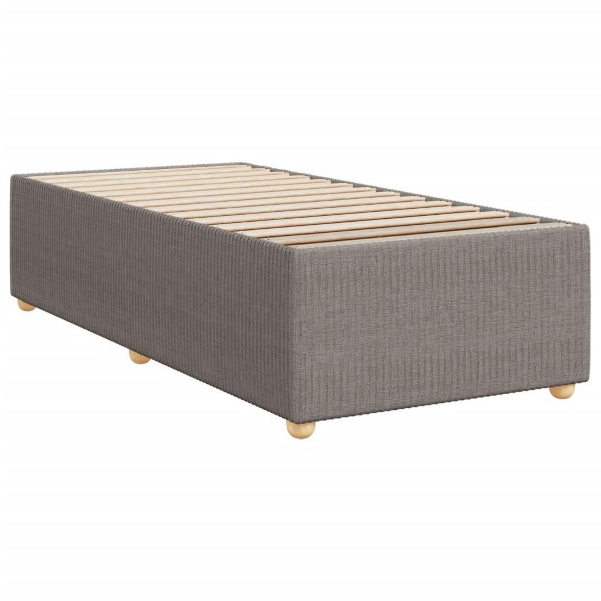 VIDAXL Cadre de lit sans matelas taupe 90x190 cm tissu
