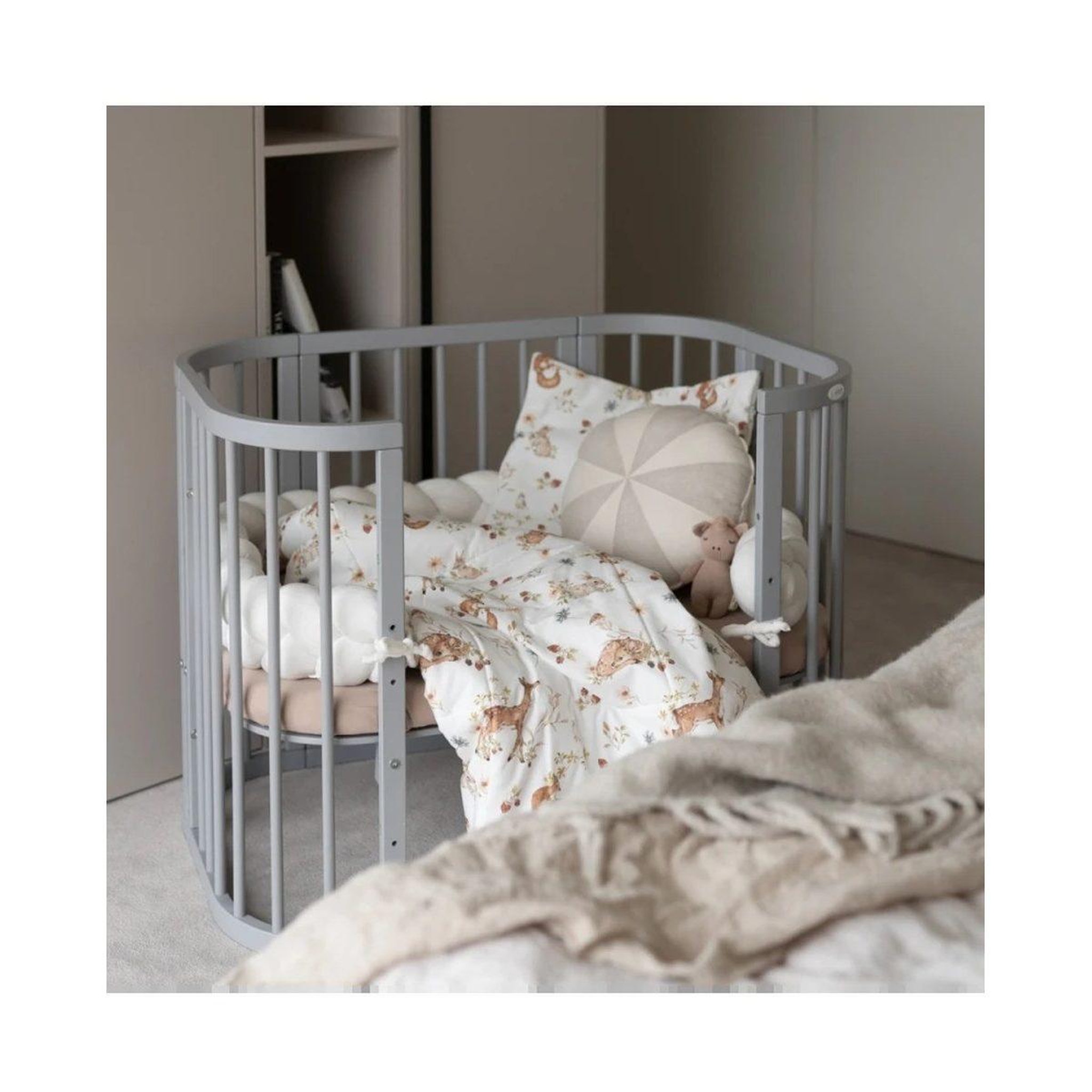 Voir la diapositive 5 : WALDIN Parure de lit bébé couette et oreiller 120 × 90 cm - taille L - forêt