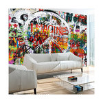 Paris Prix Papier Peint  Hippie Graffiti. Coloris disponibles : Multicolore
