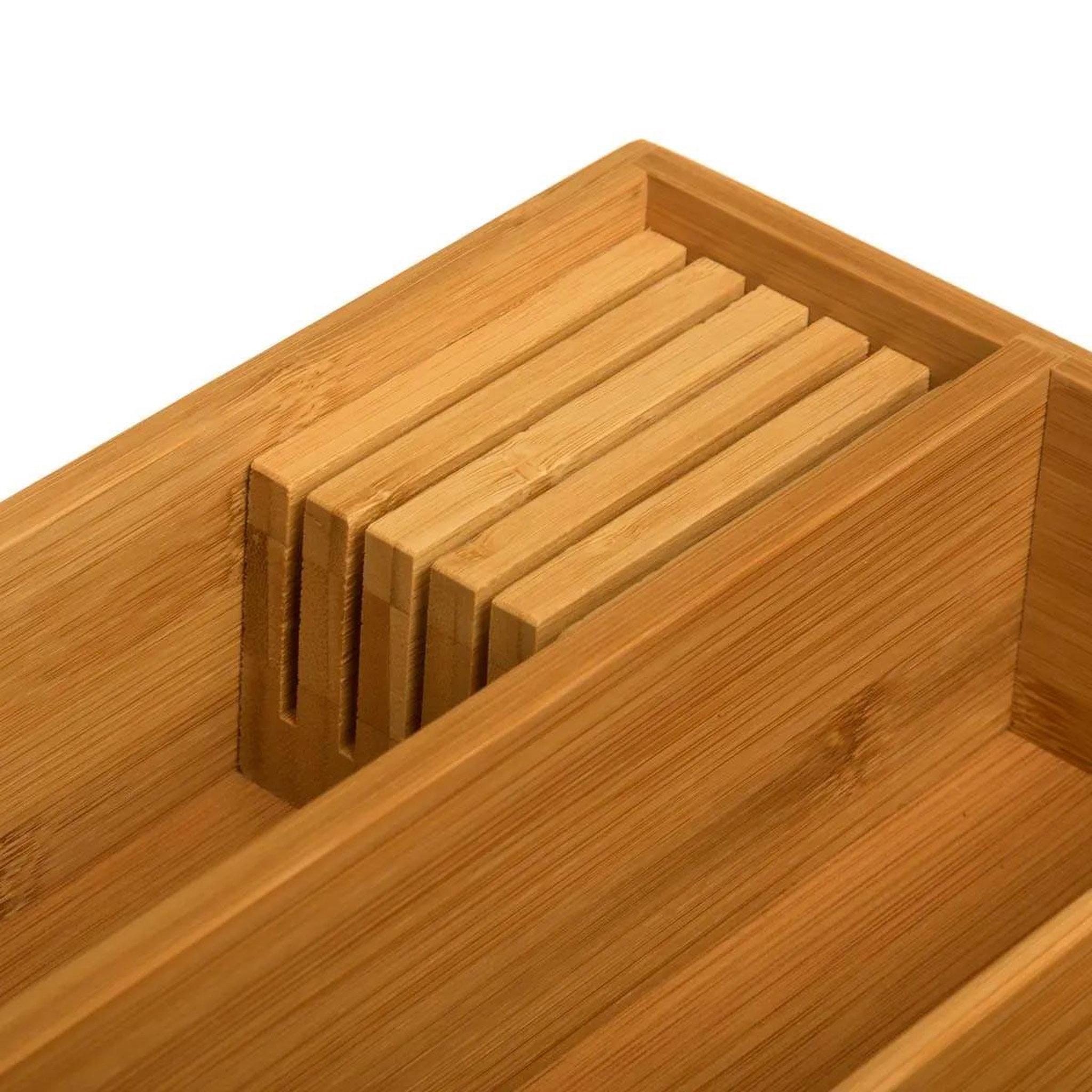 Voir la diapositive 4 : FIVE Range-couverts 5 compartiments  tidy smart  38cm naturel