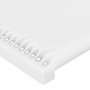 Voir la diapositive 5 : VIDAXL Tete de lit a LED Blanc 163x16x118/128 cm Similicuir