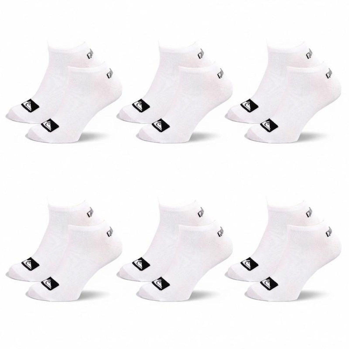 QUIKSILVER Quiksilver Pack de Chaussettes Homme SNEAKER– Lot 6 Paires Sport