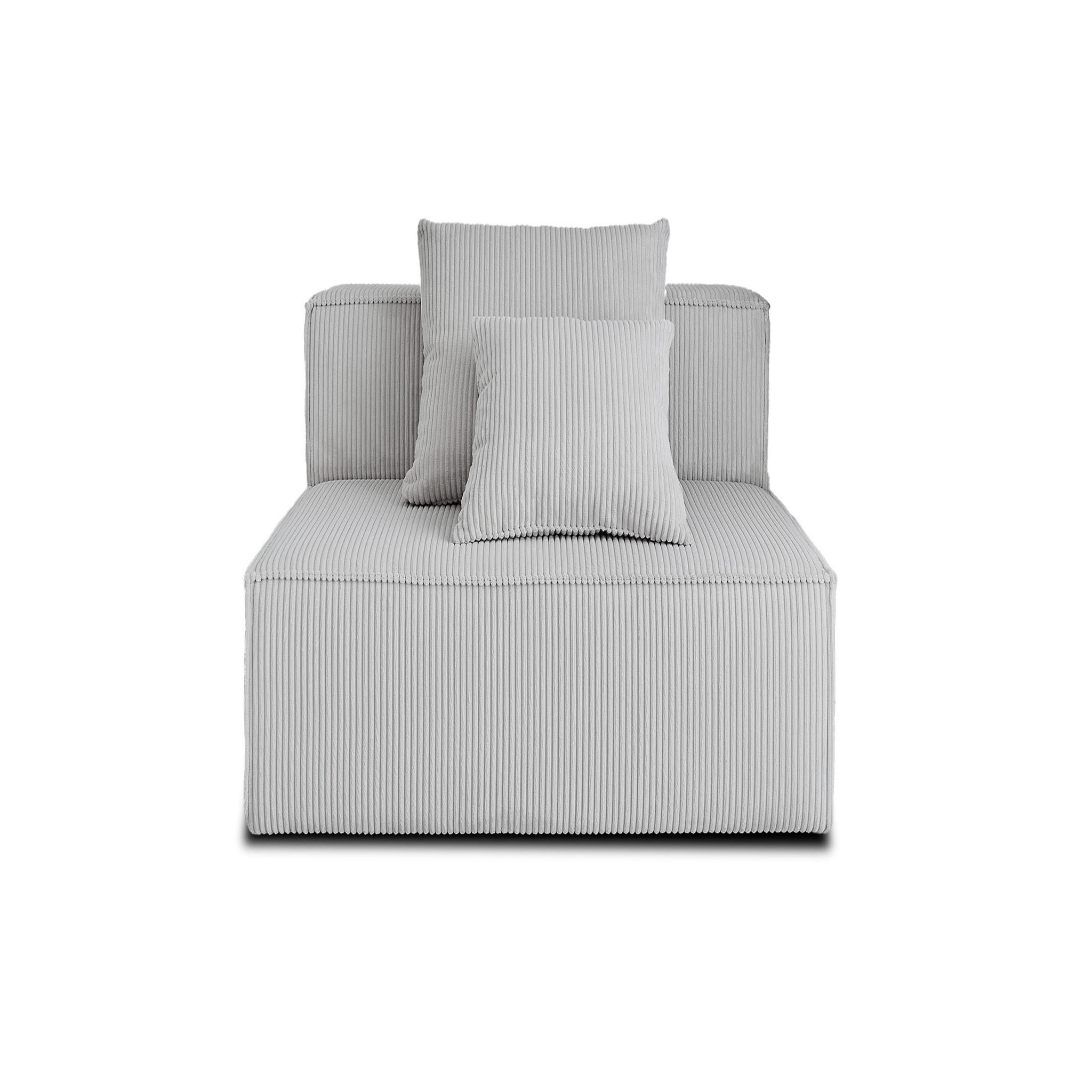 Voir la diapositive 5 : LISA DESIGN Colombine - module d'assise - en velours côtelé