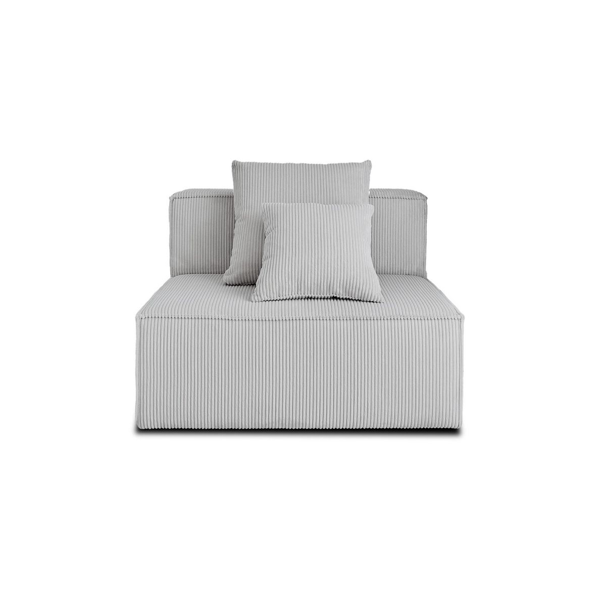 LISA DESIGN Colombine - module d'assise sans accoudoirs - en velours côtelé