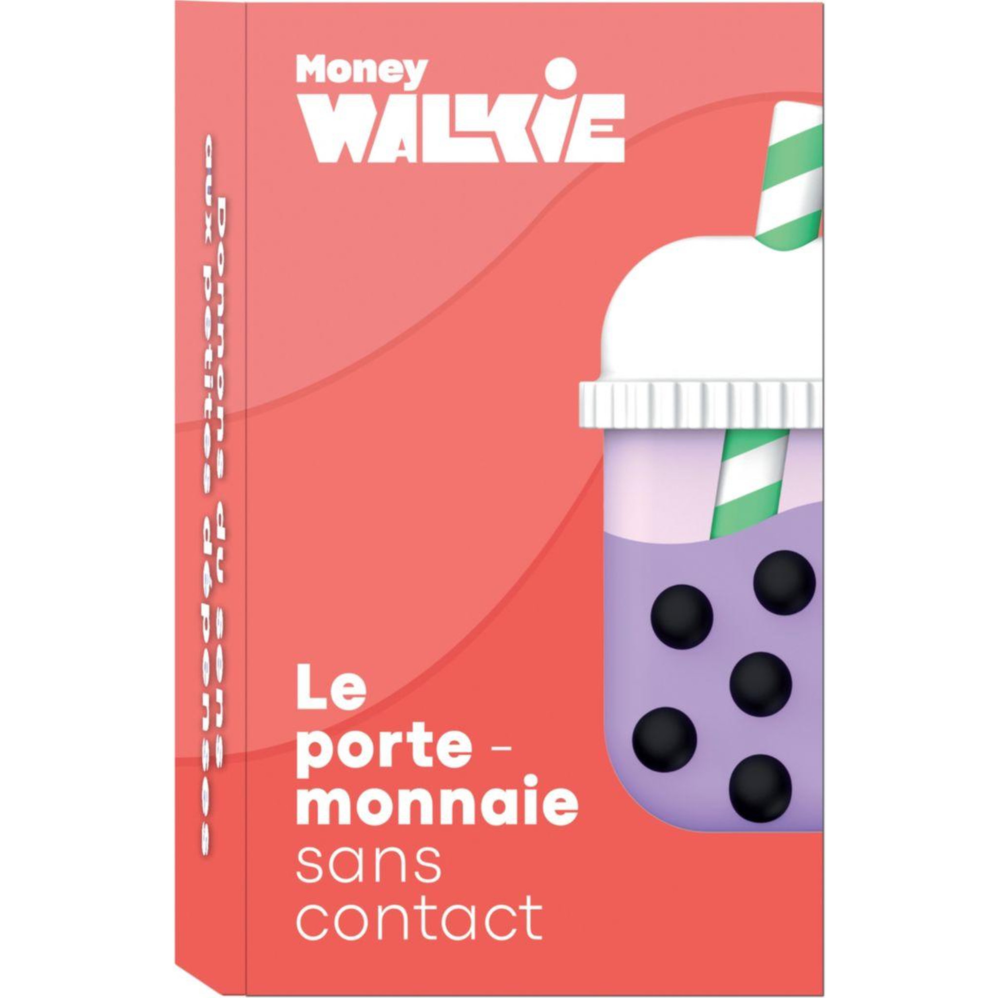 Voir la diapositive 2 : MONEY WALKIE Porte-monnaie sans contact avec coque Bubble Tea