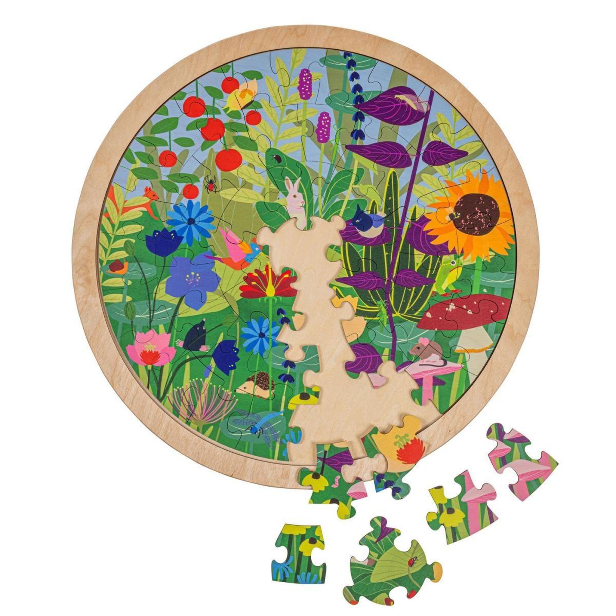 Voir la diapositive 4 : EDUCO Habitats - jardin — 49 pièces de puzzle
