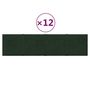 Voir la diapositive 2 : VIDAXL Panneaux muraux 12 pcs Vert fonce 60x15 cm Velours 1,08 m^2