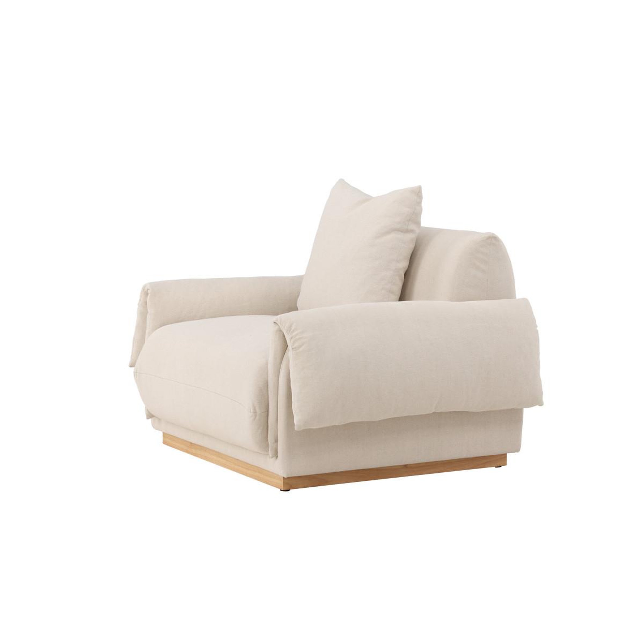 Voir la diapositive 5 : Paris Prix Fauteuil design effet lin  mollosund  118cm beige