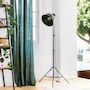 Voir la diapositive 2 : ATMOSPHERA Lampadaire Trépied en Métal  Vintage  175cm Noir