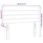 Voir la diapositive 6 : VIDAXL Tete de lit a LED Gris clair 80x5x78/88 cm Velours