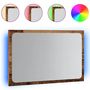 Voir la diapositive 2 : VIDAXL Miroir de salle de bain avec lumiere LED chene artisanal