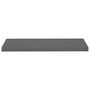 Voir la diapositive 4 : VIDAXL Etagere murale flottante Gris brillant 80x23,5x3,8 cm MDF