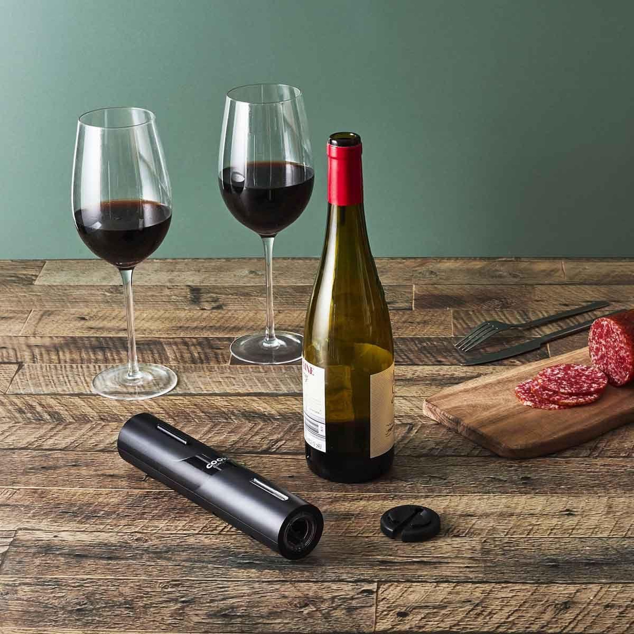 Voir la diapositive 3 : COOK CONCEPT Ouvre bouteille électrique  rapide  23cm noir