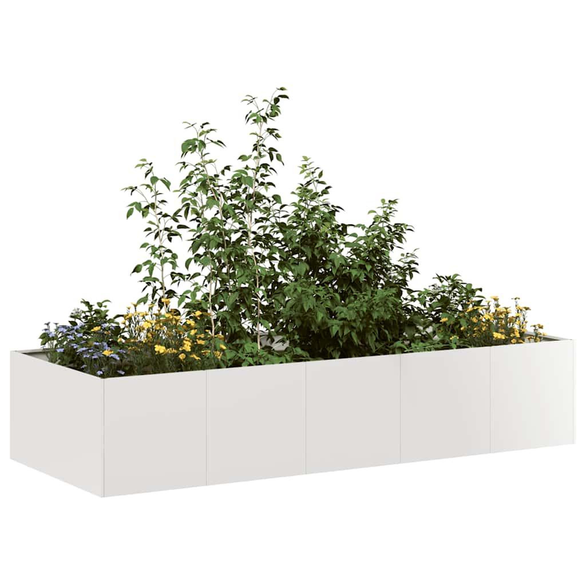 VIDAXL Jardiniere 200x80x40 cm acier inoxydable