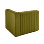 Voir la diapositive 4 : LISA DESIGN Nova - module d'assise droit - en velours