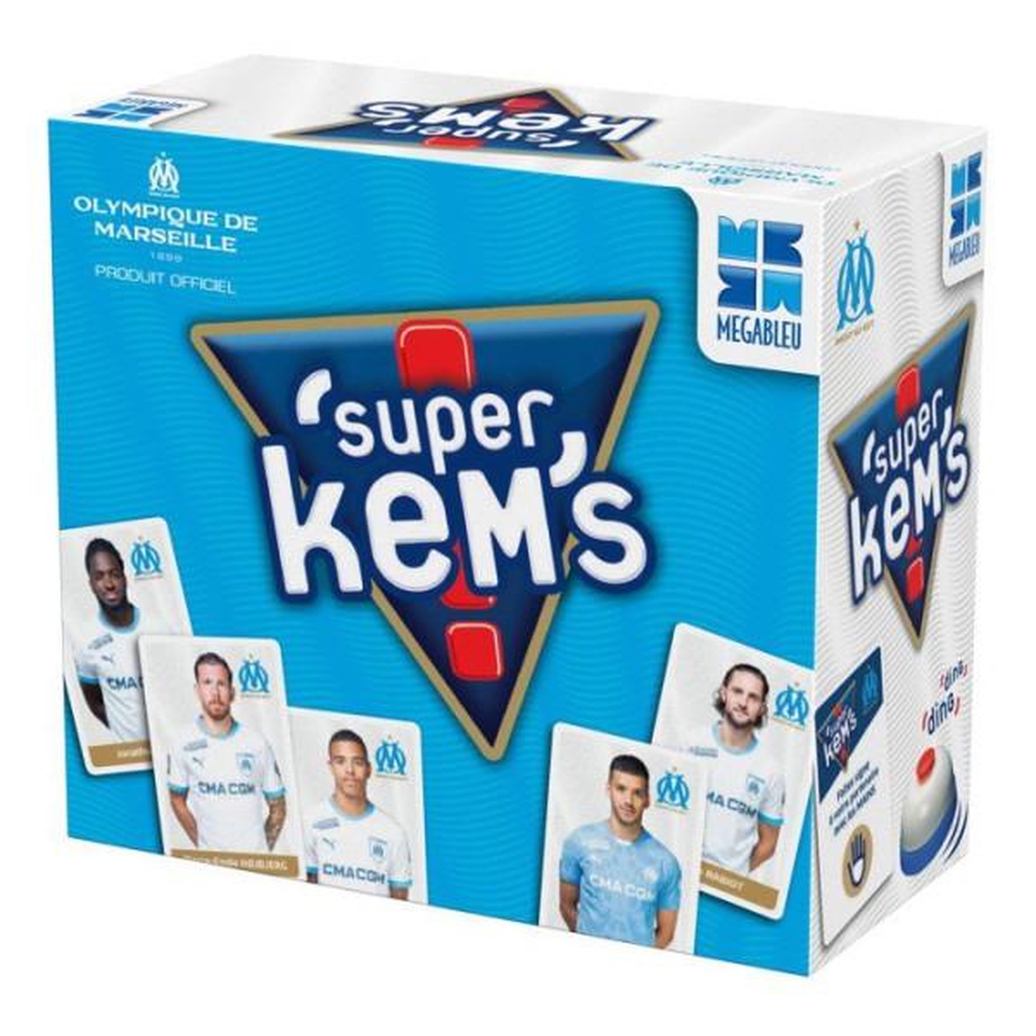 Voir la diapositive 2 : Megableu Jeu de cartes Megableu Super Kems Olympique Marseille